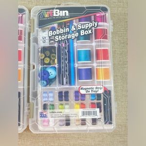 Artbin Sew-Lutions Bobbin and Supply Box. Translucent NEW!